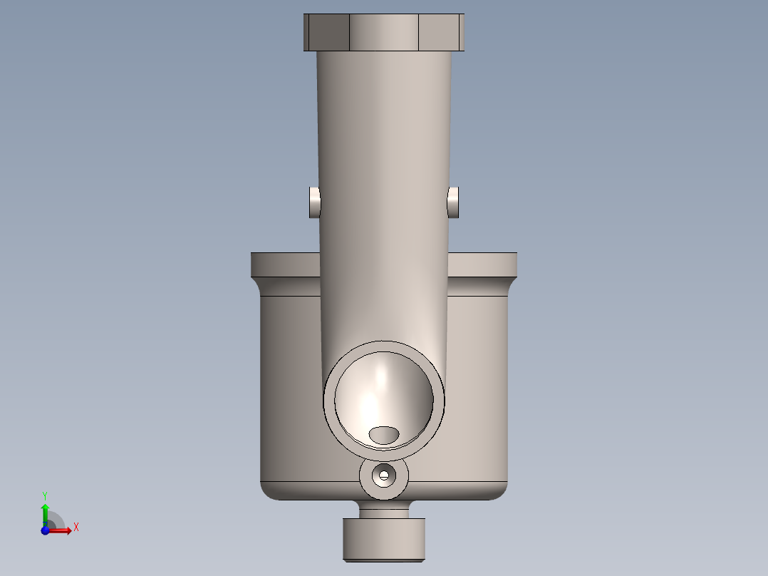 燃气助动车汽化器设计前视图
