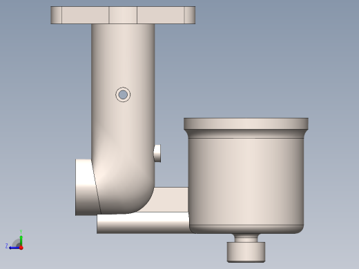 燃气助动车汽化器设计右视缩略图