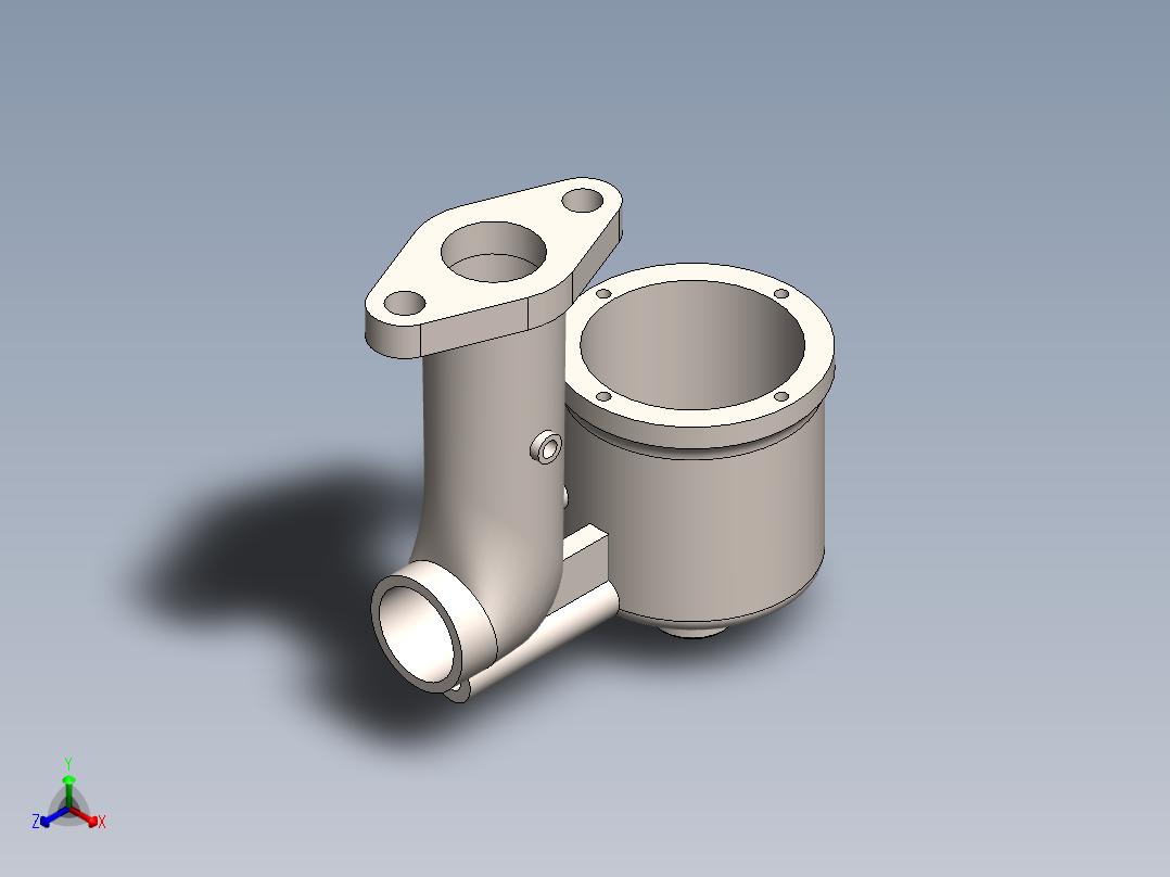 燃气助动车汽化器设计正等轴测图