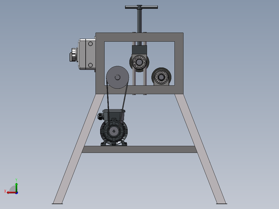 F131 管（型材）卷弯机后视图