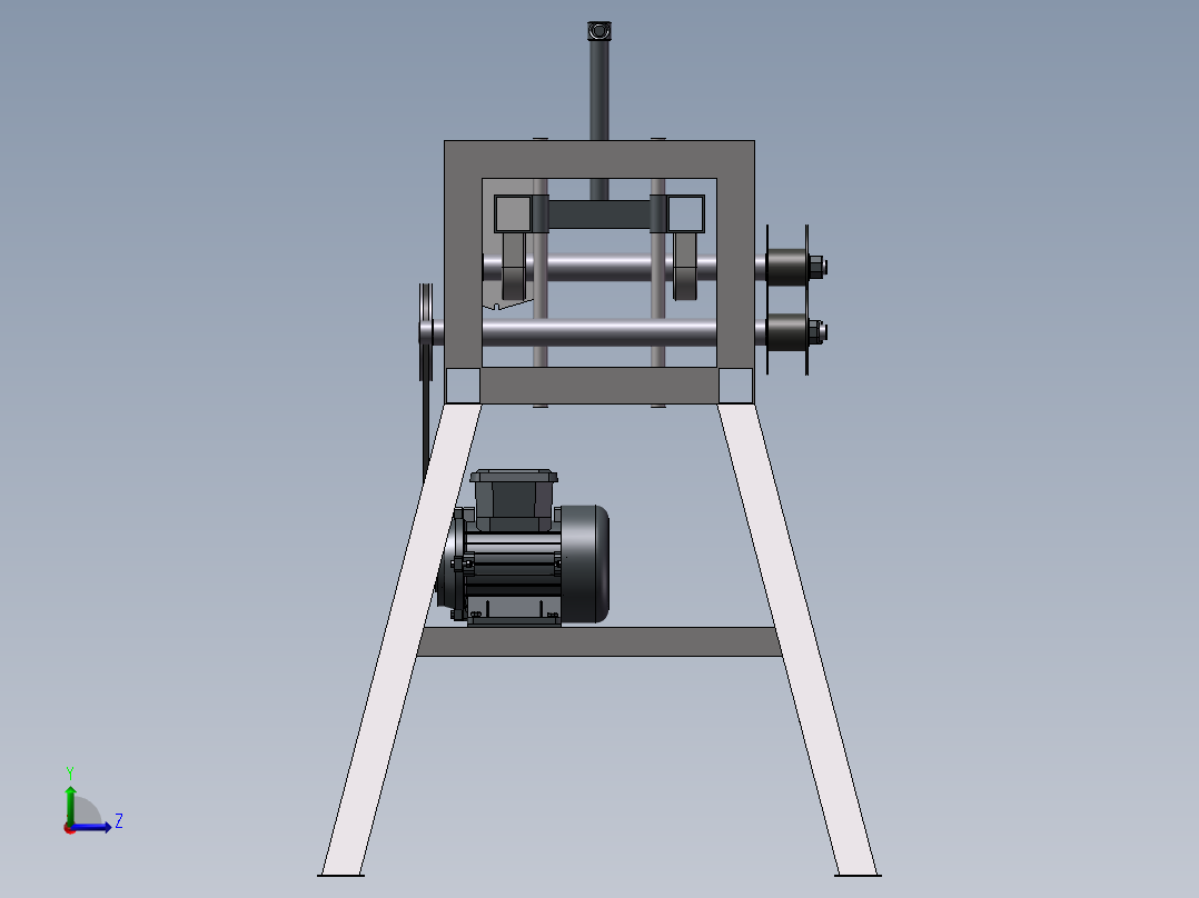 F131 管（型材）卷弯机左视图