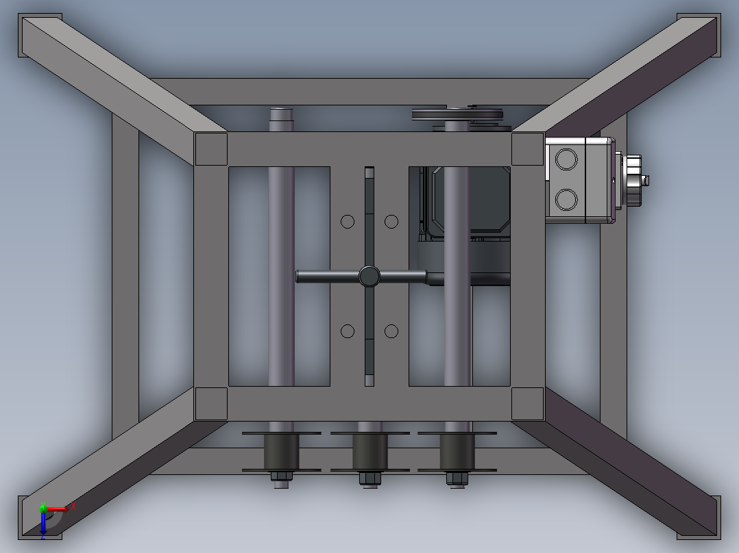 F131 管（型材）卷弯机俯视图