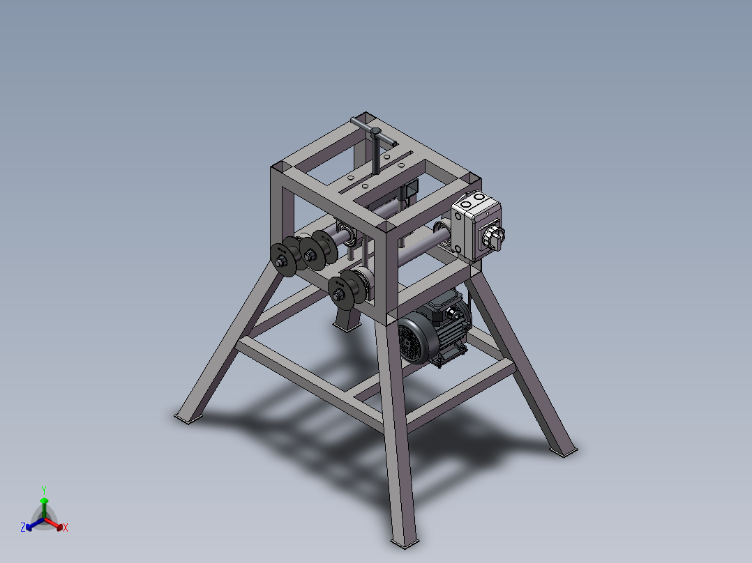 F131 管（型材）卷弯机正等轴测图