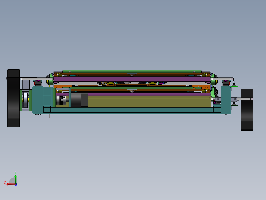 曝光机工作台框后视图