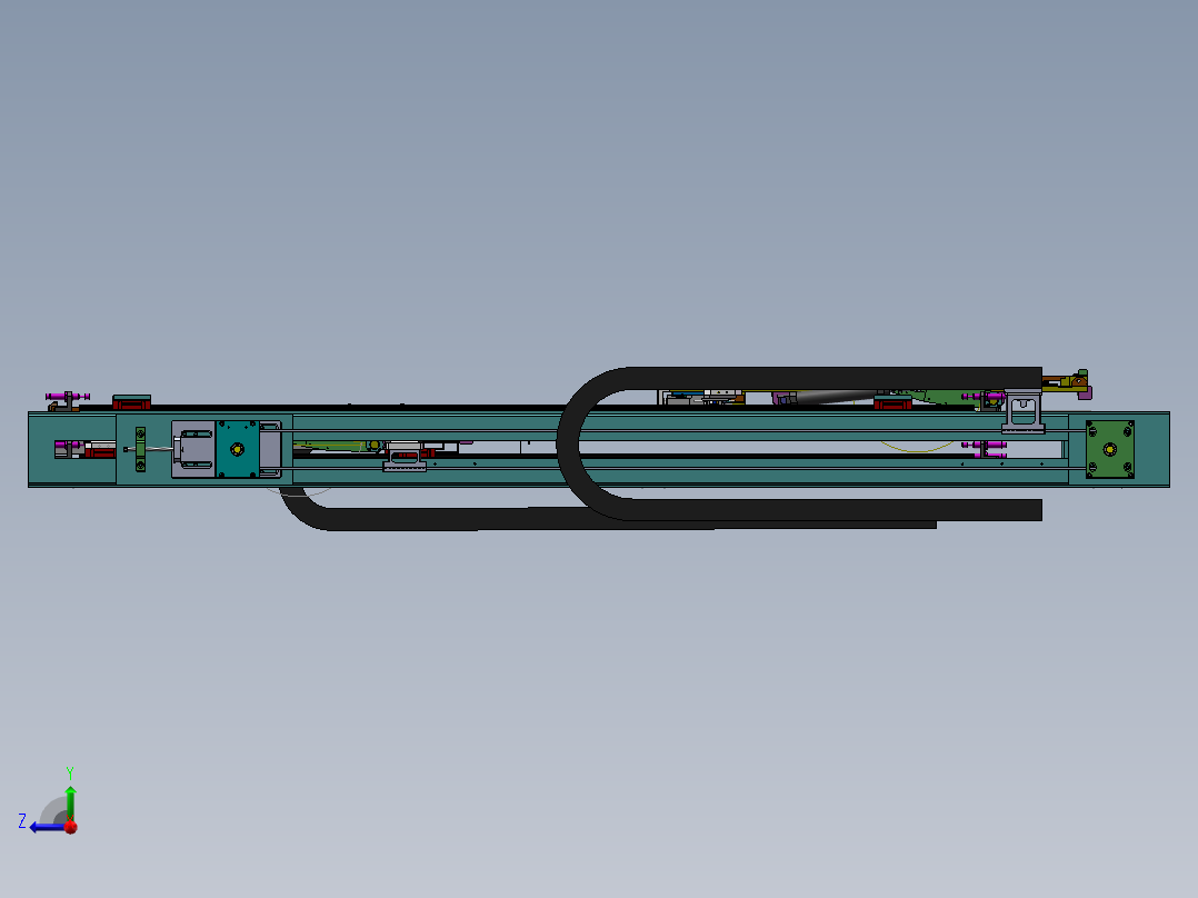 曝光机工作台框右视图