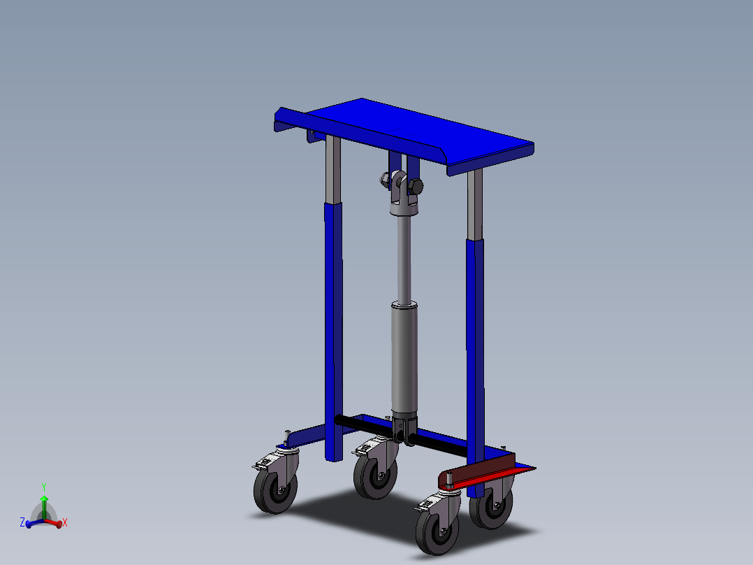 电梯升降工作桌设计