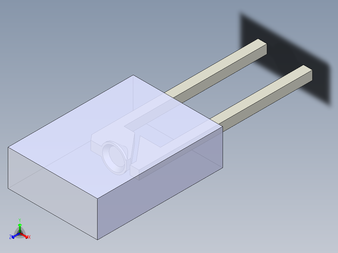 LED_Rectangular_Clear_2x5x7mm正等轴测图