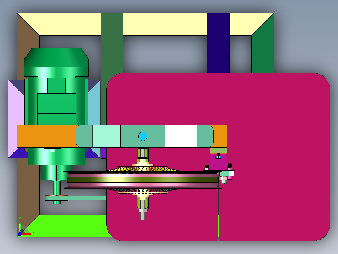 细木立式多功能推台轻型自动线据机前视图