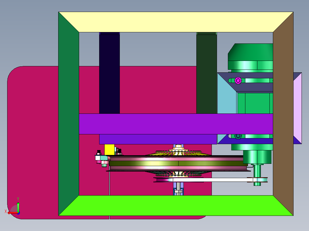 细木立式多功能推台轻型自动线据机后视图