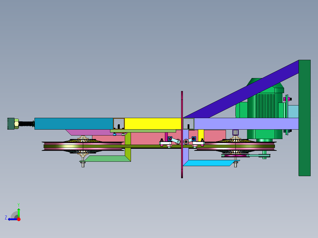 细木立式多功能推台轻型自动线据机右视图