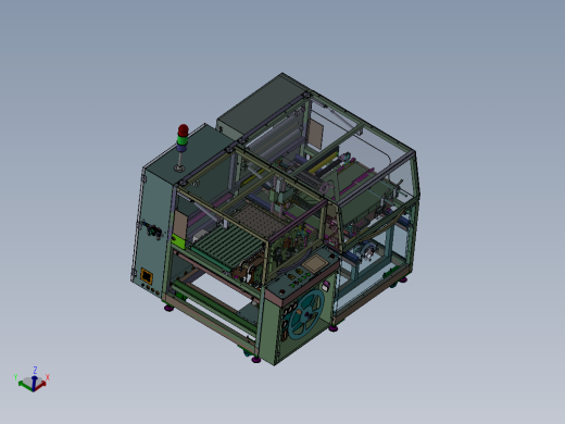 往复式纸盒包膜机3D模型