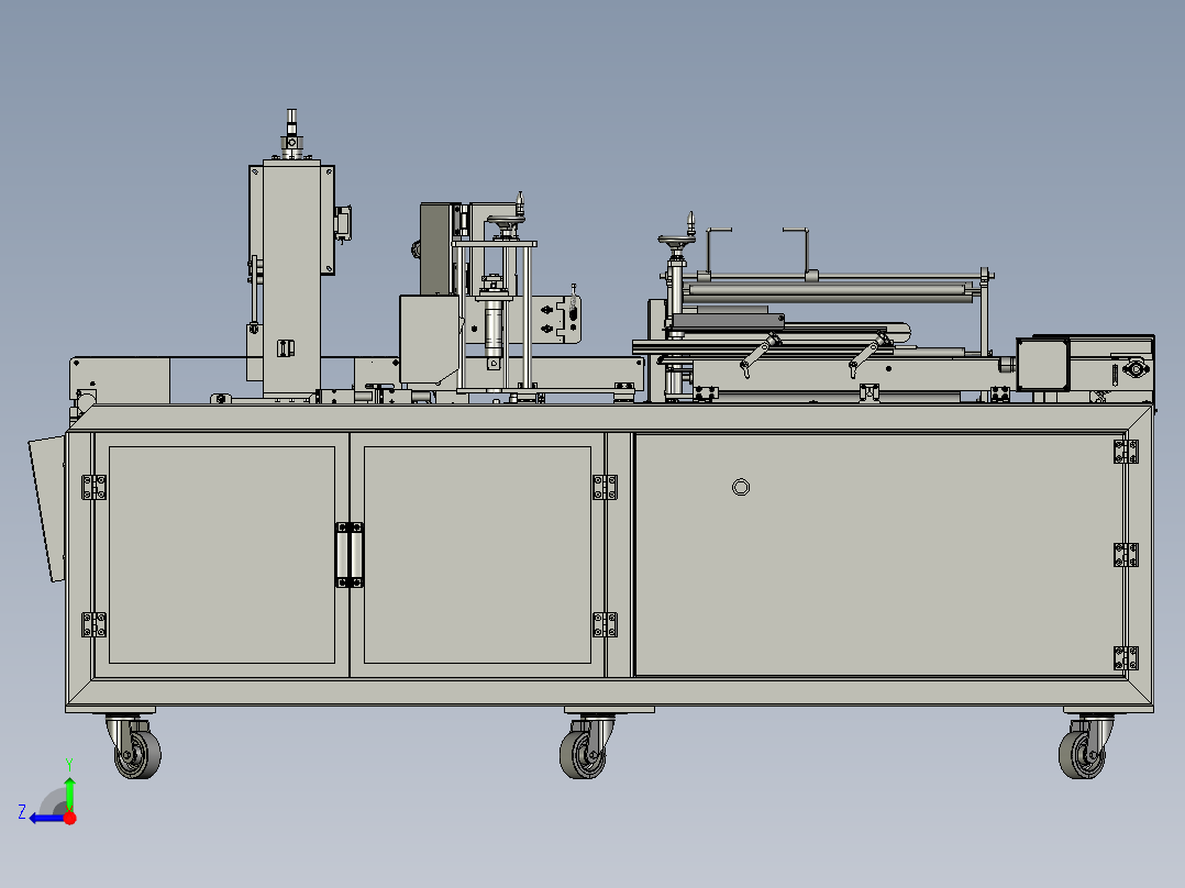 商用热收缩膜封口打包封膜全自动封切机右视图