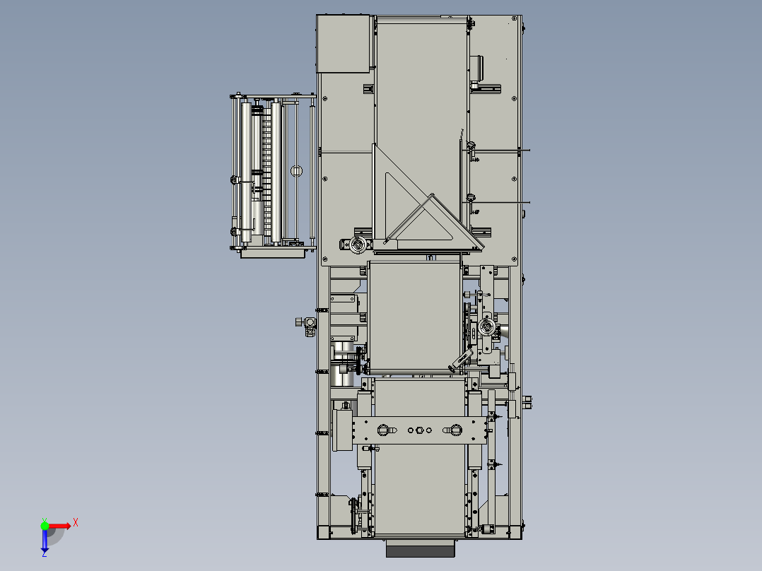 商用热收缩膜封口打包封膜全自动封切机俯视图