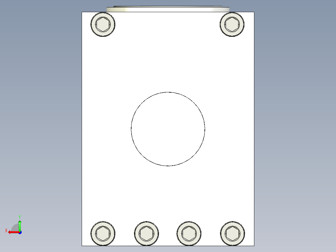 同轴转子直升机变速箱后视图