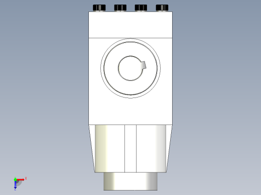 同轴转子直升机变速箱俯视缩略图