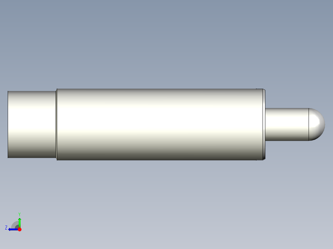 定位柱(重荷重) SP-3D多系列多零件图纸模型右视图