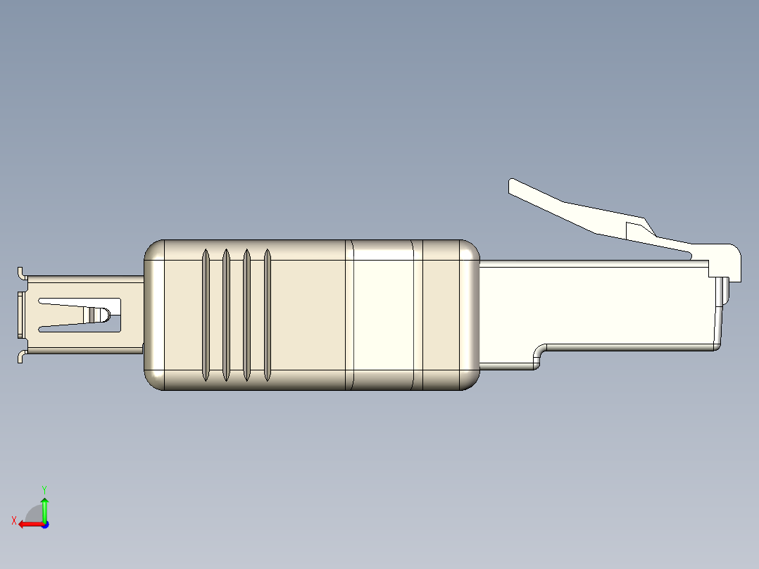 USB转RJ45接头converter-usb-a-rj-45-STP后视图