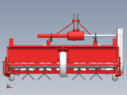双垄单行藤蔓切碎机前视缩略图