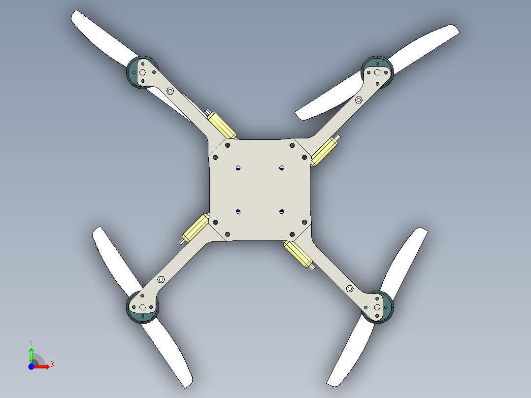四轴飞行器前视图