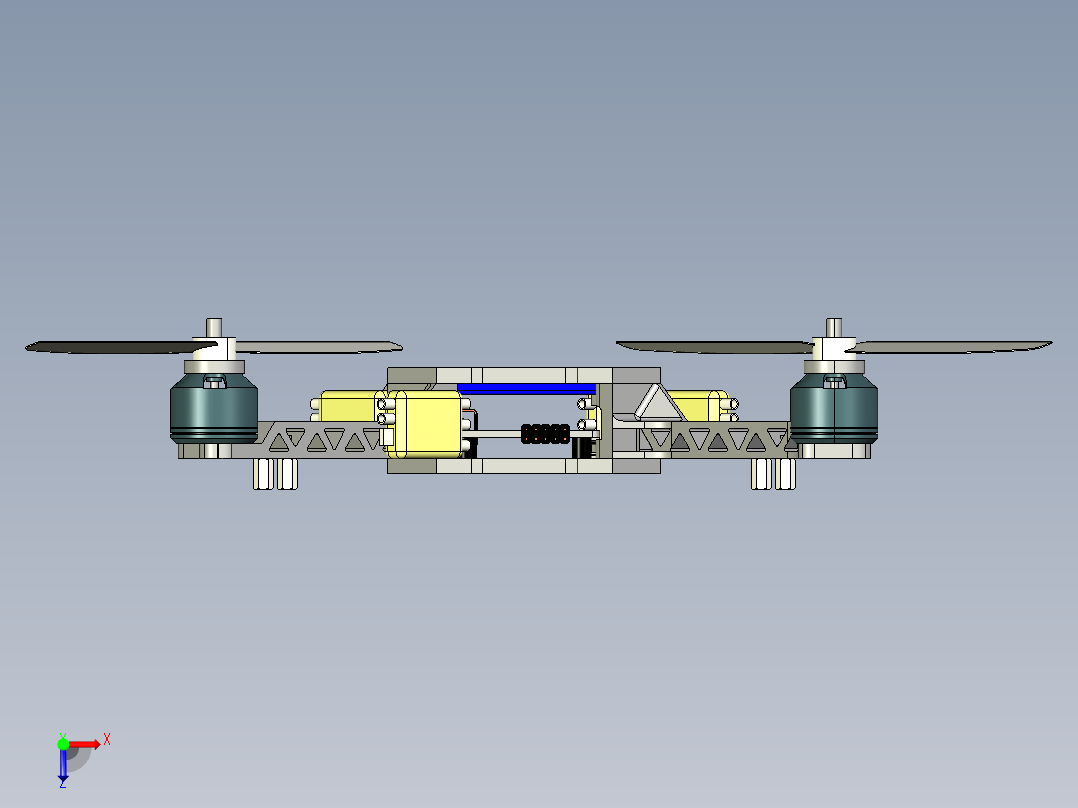 四轴飞行器俯视图
