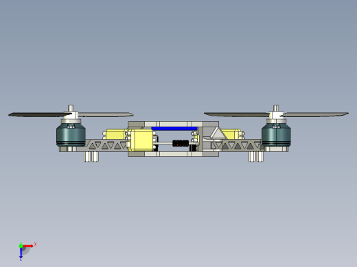 四轴飞行器俯视缩略图
