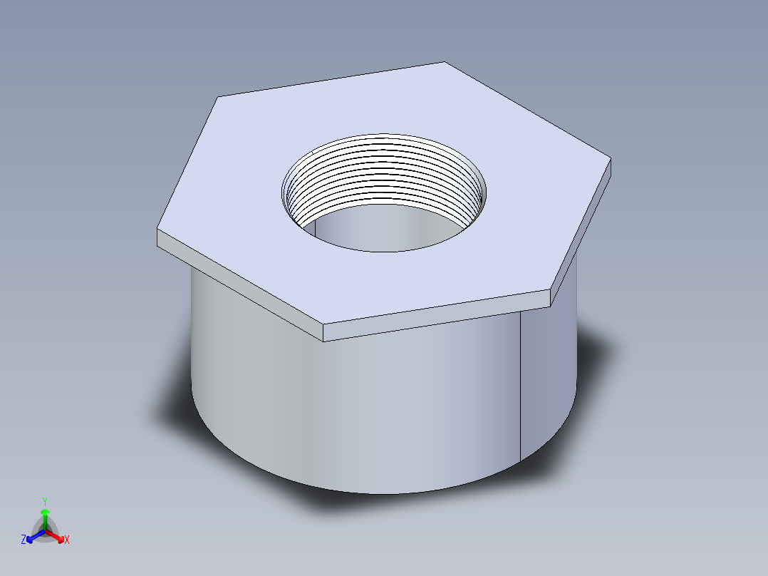 CPVC管件17-Sch80_ReducerBushing_FPTxSPIG_9838-420_4in x 2in正等轴测图