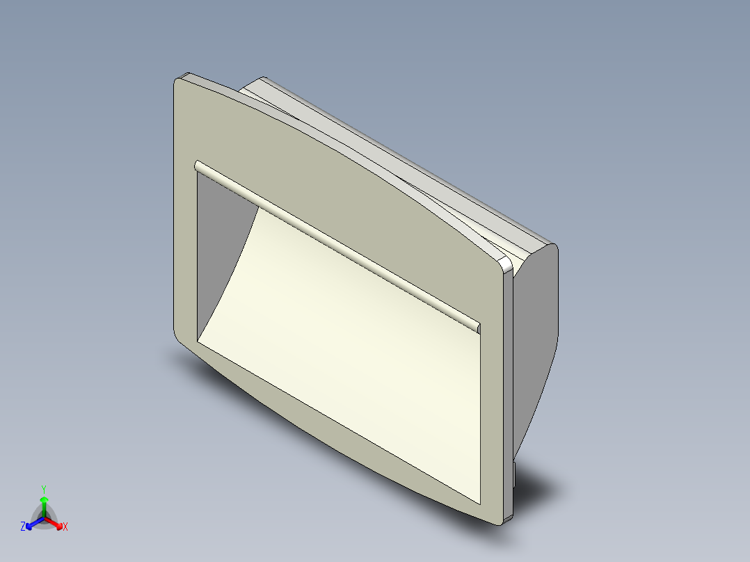 人體工學型把手EPR-PF-3D多系列多零件图纸模型主视图