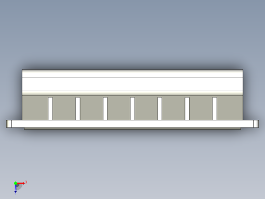 人體工學型把手EPR-PF-3D多系列多零件图纸模型俯视缩略图