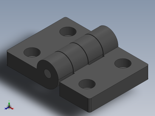 怡合达合页HFC01-50正等轴测缩略图