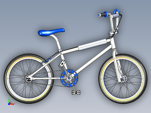 40---老式BMX自行车igs三维图纸模型设计图纸前视缩略图