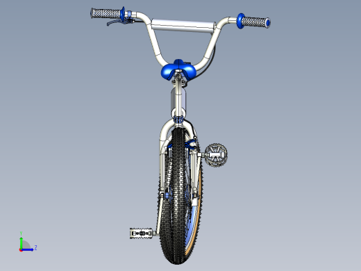 40---老式BMX自行车igs三维图纸模型设计图纸左视缩略图