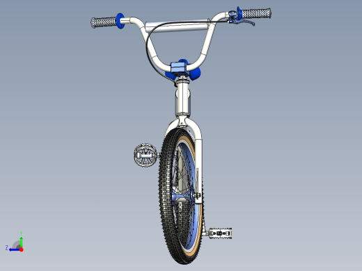 40---老式BMX自行车igs三维图纸模型设计图纸右视缩略图