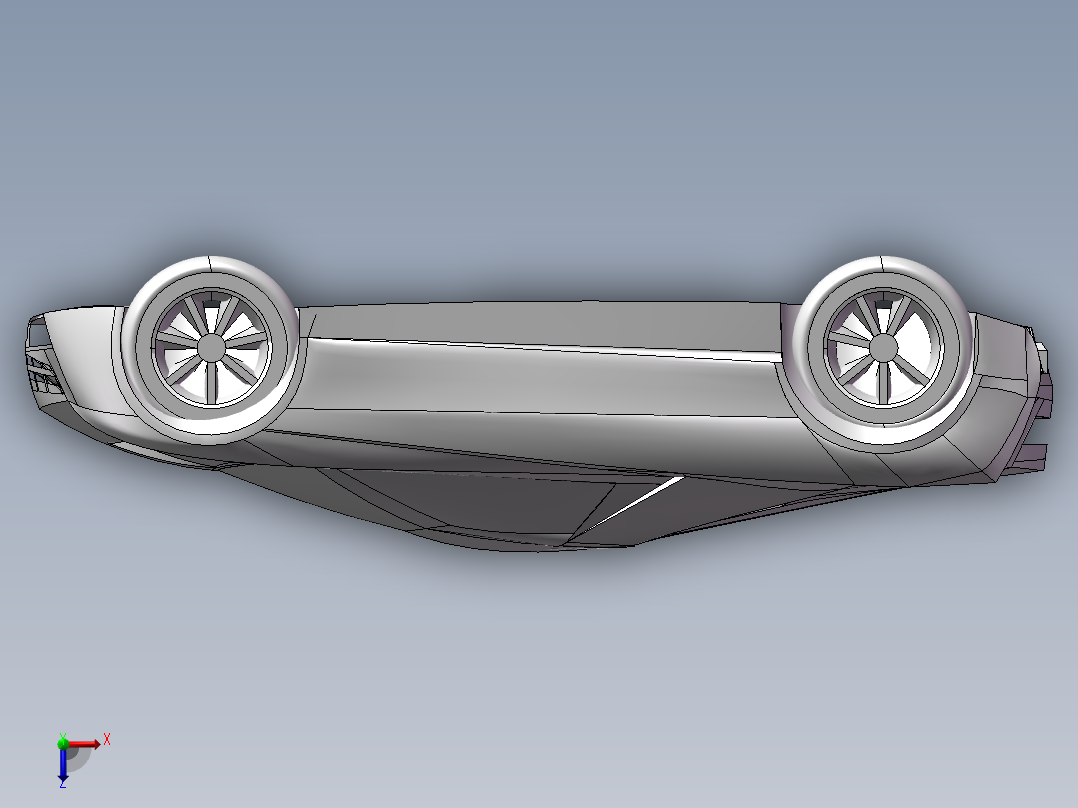 超级跑车凯迪拉克俯视图