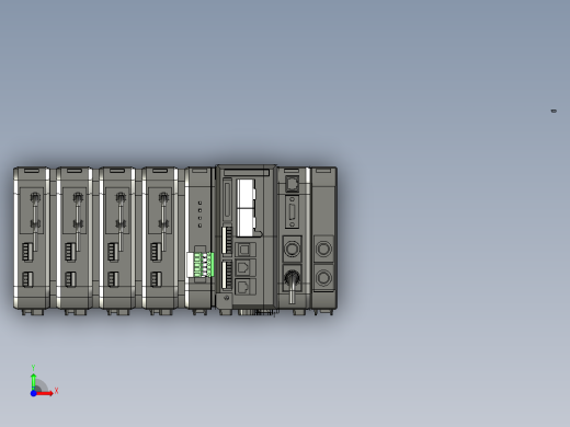 基恩士XG-7000A_7500A_EXTEND_kc图纸模型前视缩略图