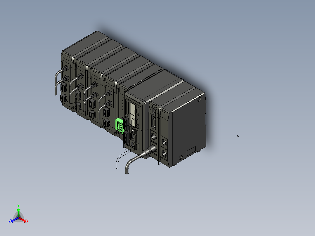 基恩士XG-7000A_7500A_EXTEND_kc图纸模型正等轴测图