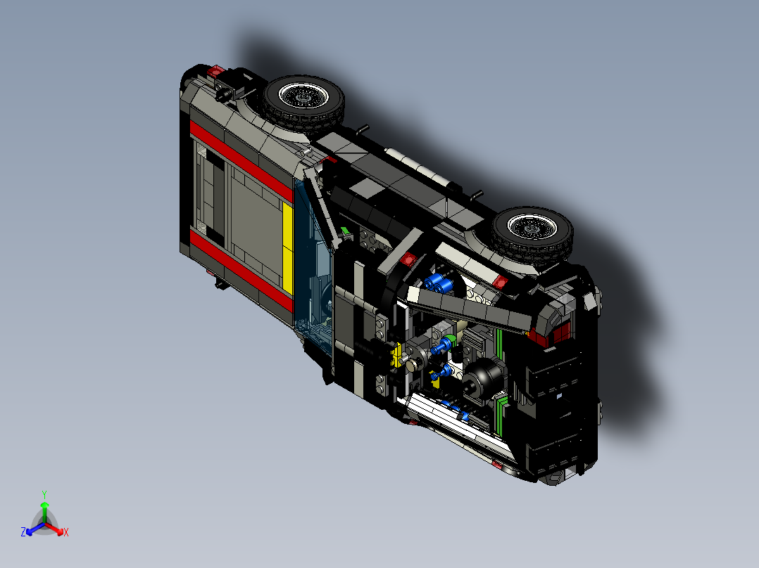 跑车立体拼装模型