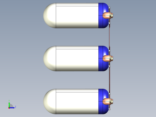 氢气和石油燃料发电机左视缩略图