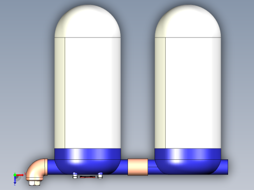 氢气和石油燃料发电机俯视缩略图