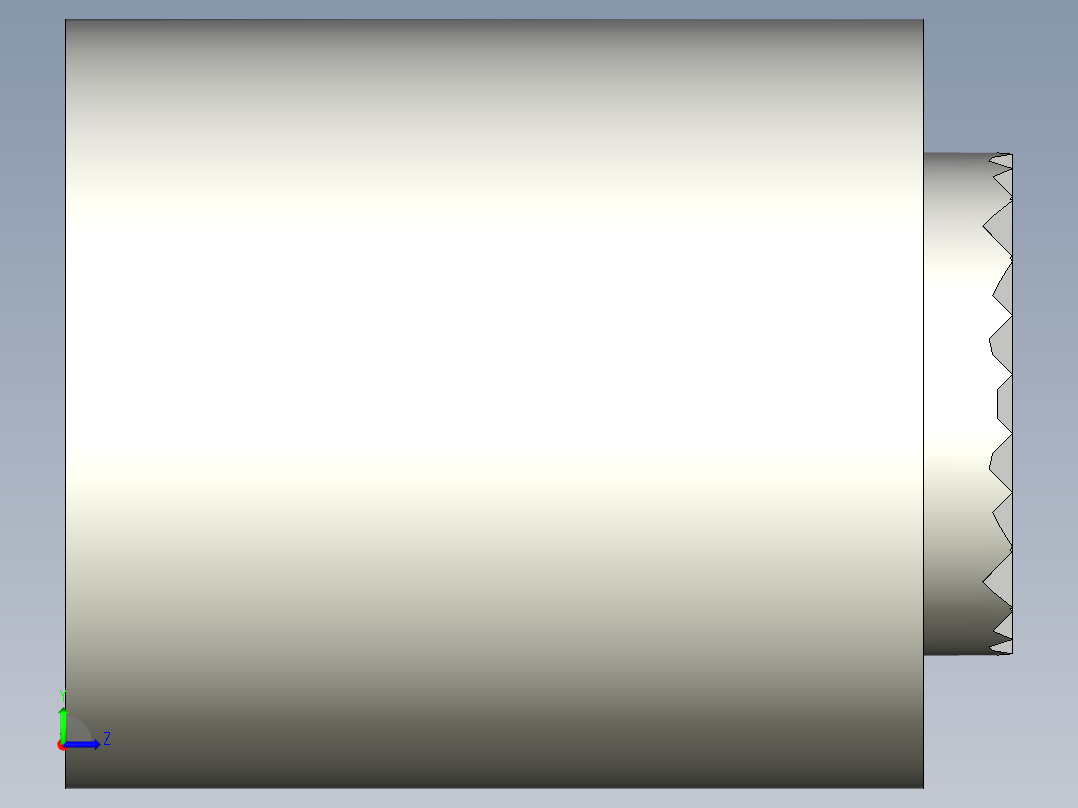 定位配件(A)BBU-3D多系列多零件图纸模型左视图