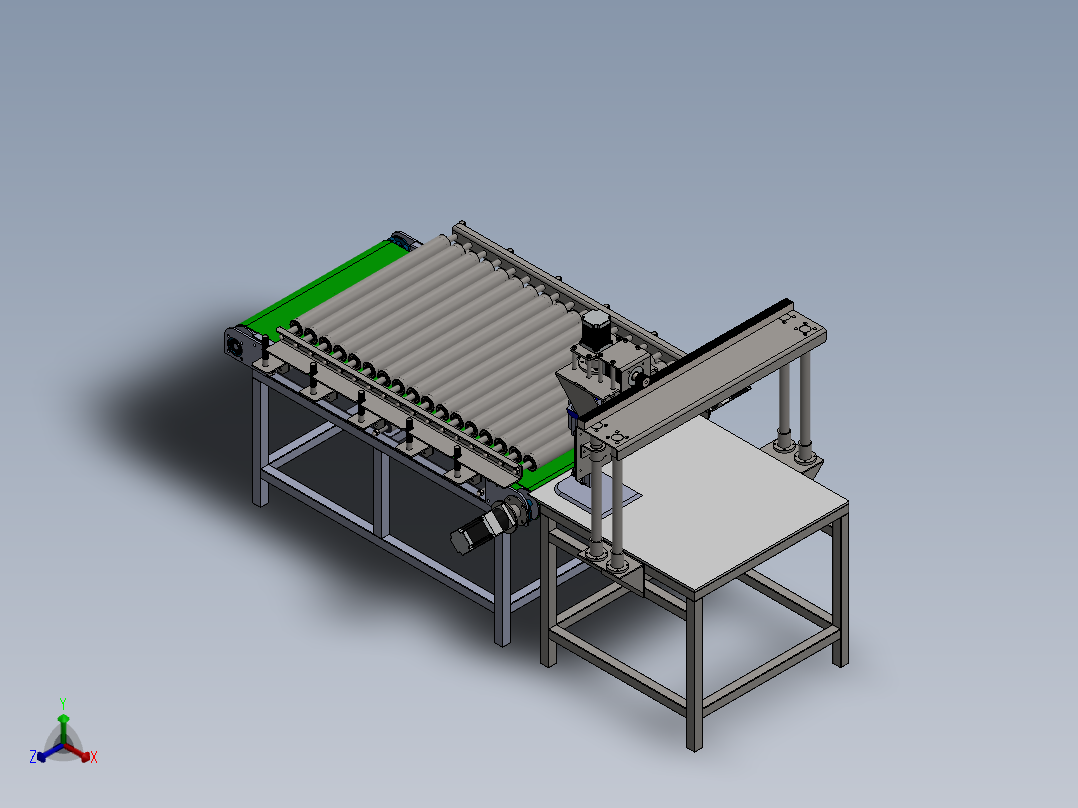 Cloth cutting machine裁布机sw22正等轴测图