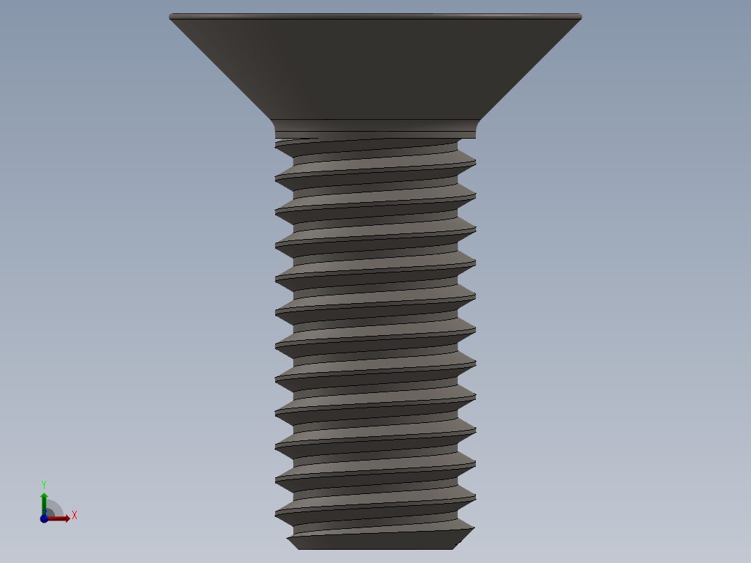 Screw_ISO_10642_M6x16_A2.SLDPRT前视图