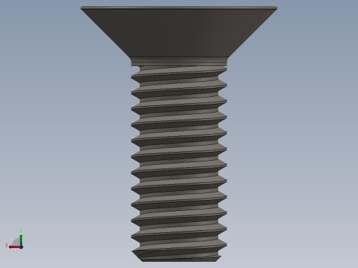 Screw_ISO_10642_M6x16_A2.SLDPRT后视缩略图