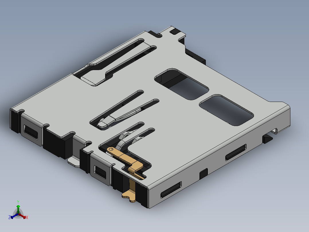 接插件(96)正等轴测图