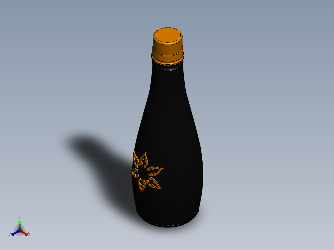 瓶子、罐子、桶(30)正等轴测图