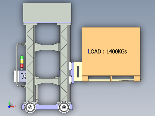 手动物料叉取搬运车前视缩略图