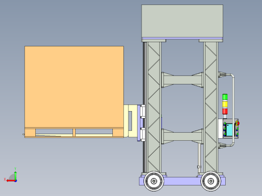 手动物料叉取搬运车后视缩略图