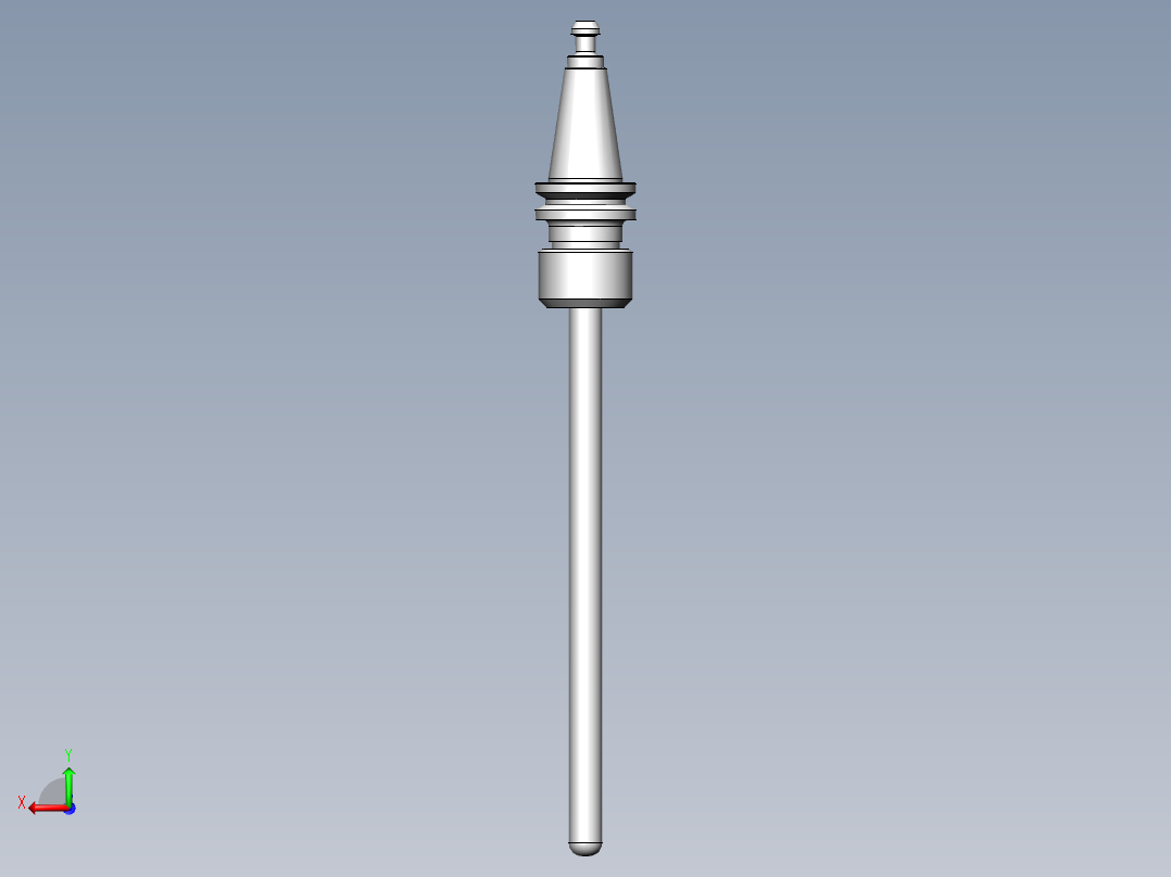 ISO20刀柄SolidWorks设计后视图