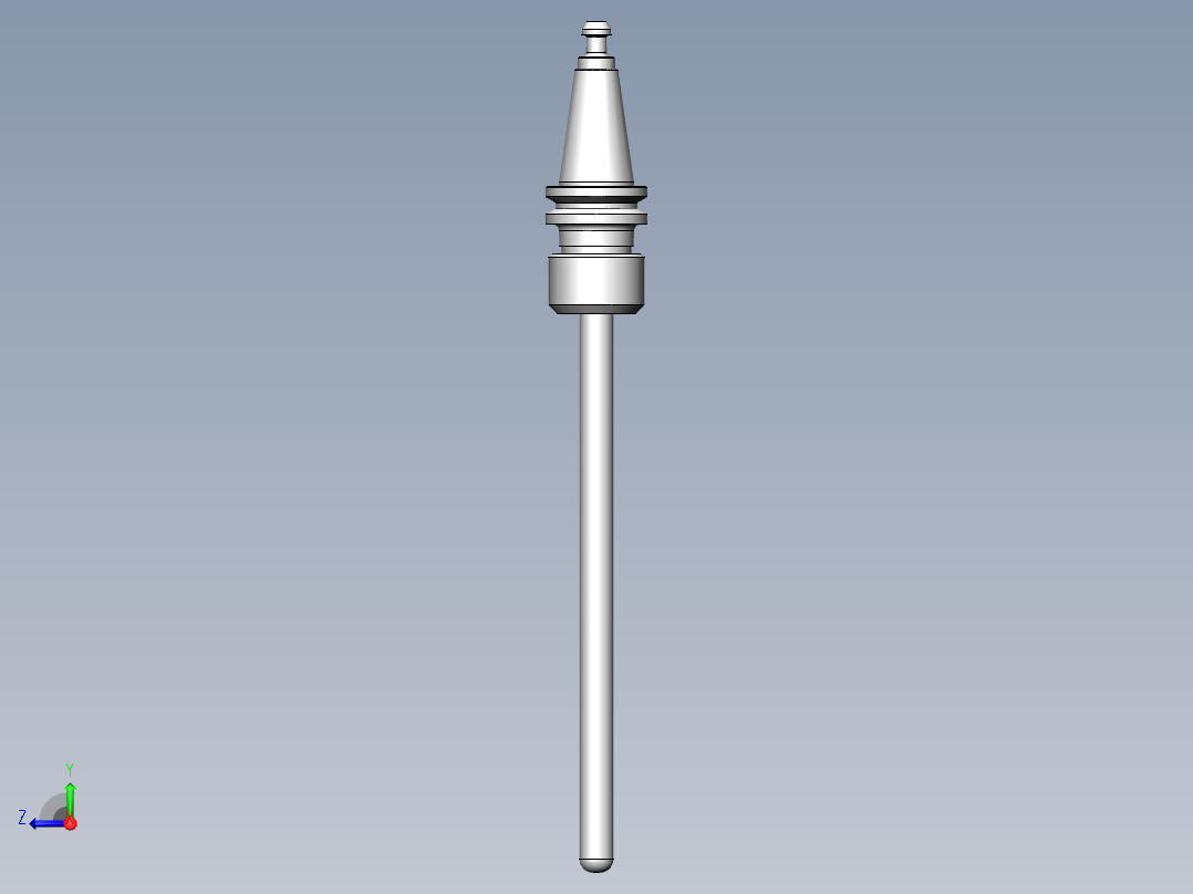 ISO20刀柄SolidWorks设计右视图