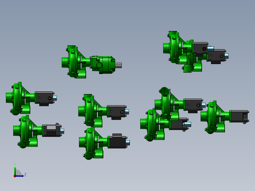 10款FMC-HYD-PWM液压离心泵左视图