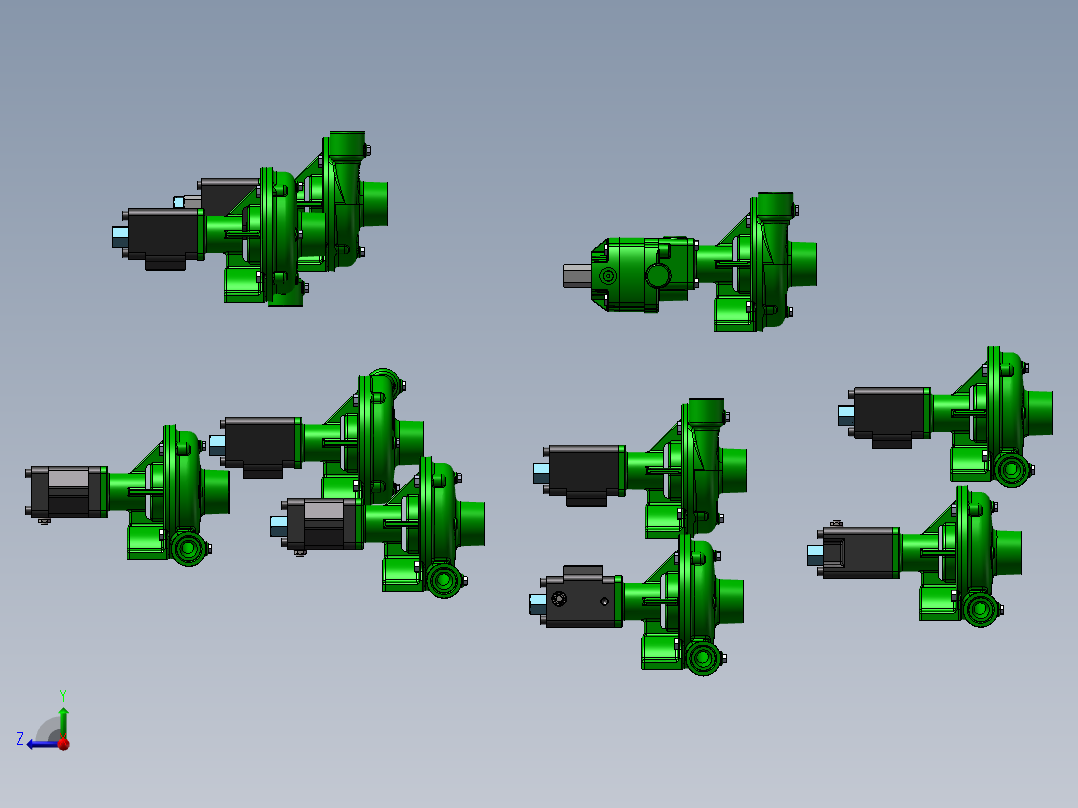 10款FMC-HYD-PWM液压离心泵右视图